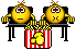 two popcorn